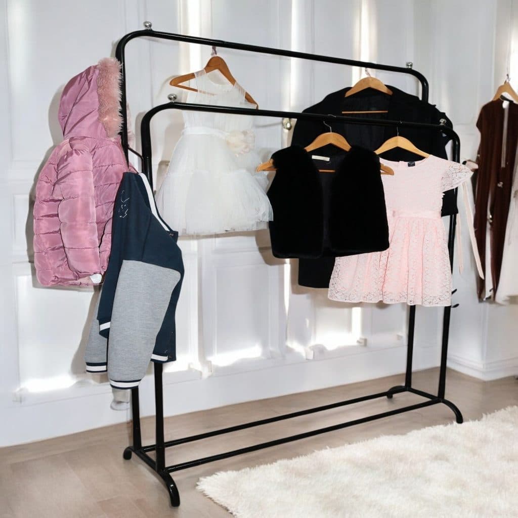 حاملة ملابس معدنية مزدوجة 130×100×150سم PENDERIE DOUBLE